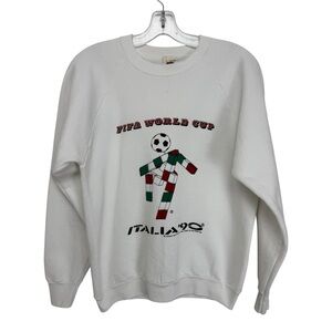 Vintage FIFA World Cup Italy 1990 Sweatshirt Size Large